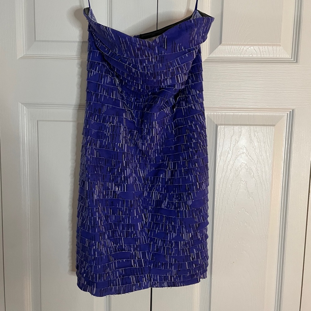 Strapless mini dress